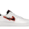 AIRFORCE 1 CARBINER WHITE RED FIRST COPY