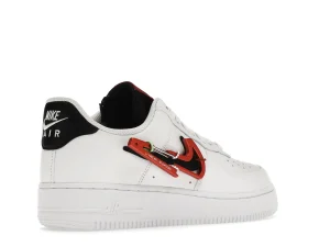 AIRFORCE 1 CARBINER WHITE RED FIRST COPY