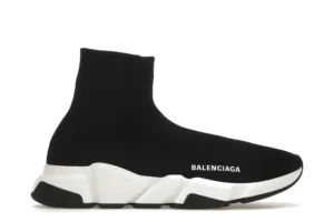 BALENCIAGA SPEED TRAINER BLACK WHITE FIRST COPY