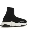 BALENCIAGA SPEED TRAINER BLACK WHITE 2