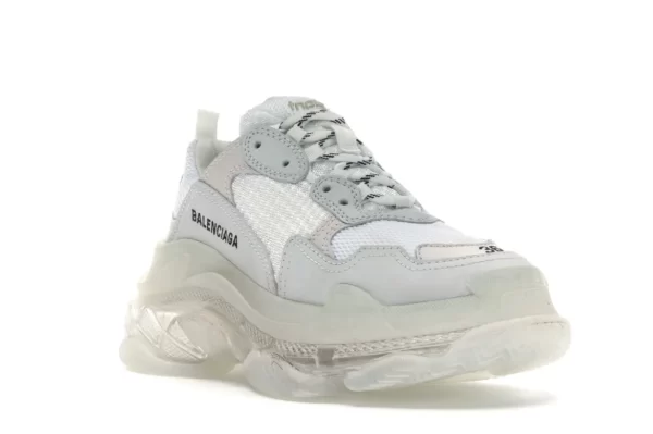 BALENCIAGA TRIPLE S WHITE CLEAR SOLE 1