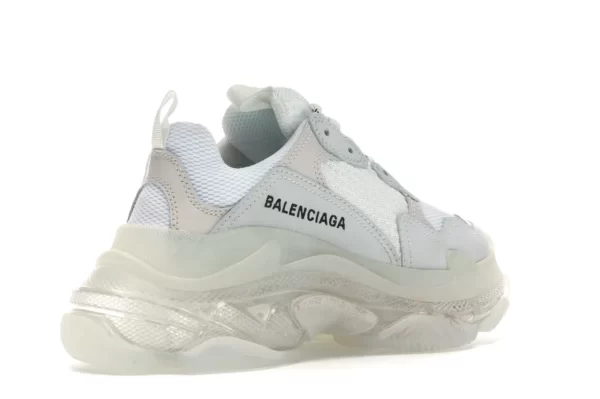 BALENCIAGA TRIPLE S WHITE CLEAR SOLE 3