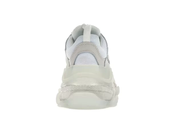 BALENCIAGA TRIPLE S WHITE CLEAR SOLE 4