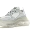 BALENCIAGA TRIPLE S WHITE CLEAR SOLE 7