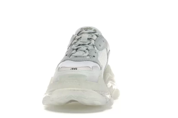 BALENCIAGA TRIPLE S WHITE CLEAR SOLE 8