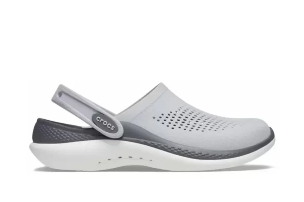 CROCS LITERIDE 360 GREY WHITE FIRST COPY