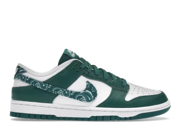 DUNK LOW PAISLEY GREEN FIRST COPY