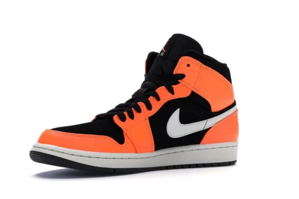 JORDAN 1 MID BLACK CONE 4