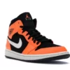 JORDAN 1 MID BLACK CONE 6