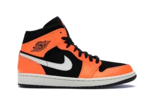 JORDAN 1 MID BLACK CONE FIRST COPY