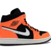 JORDAN 1 MID BLACK CONE 8