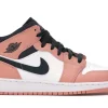 JORDAN 1 MID PINK QUARTZ FIRST COPY