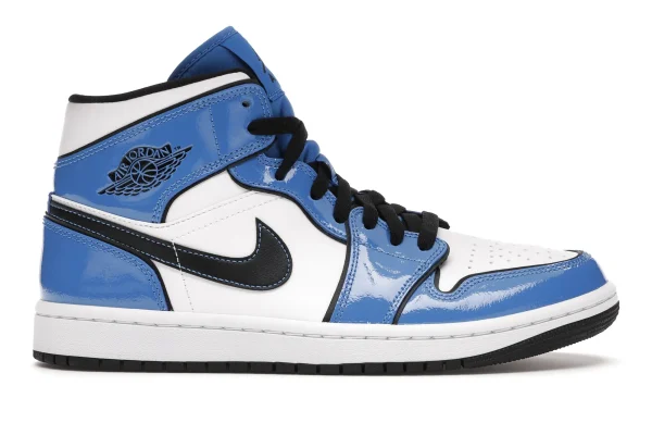JORDAN 1 MID SIGNAL BLUE FIRST COPY