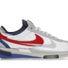 NIKE ZOOM CORTEZ SP SACAI WHITE UNIVERSITY RED BLUE FIRST COPY