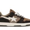 A BATHING APE BAPE SK8 STA BROWN IVORY FIRST COPY