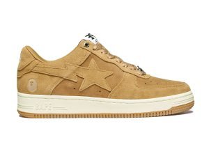 A BATHING APE BAPE STA BEIGE SUEDE FIRST COPY