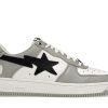 A BATHING APE BAPE STA LOW GREY BLACK FIRST COPY