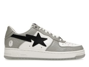 A BATHING APE BAPE STA LOW GREY BLACK FIRST COPY