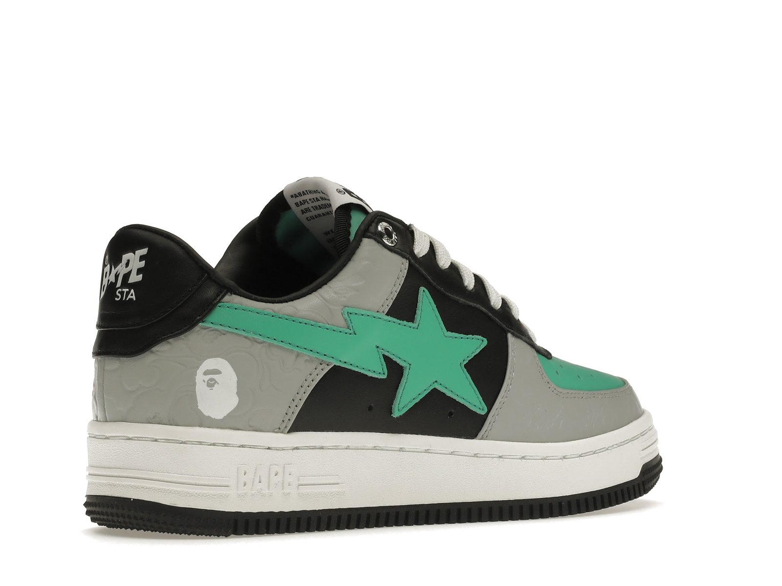 A BATHING APE BAPE STA LOW GREY GREEN (2)