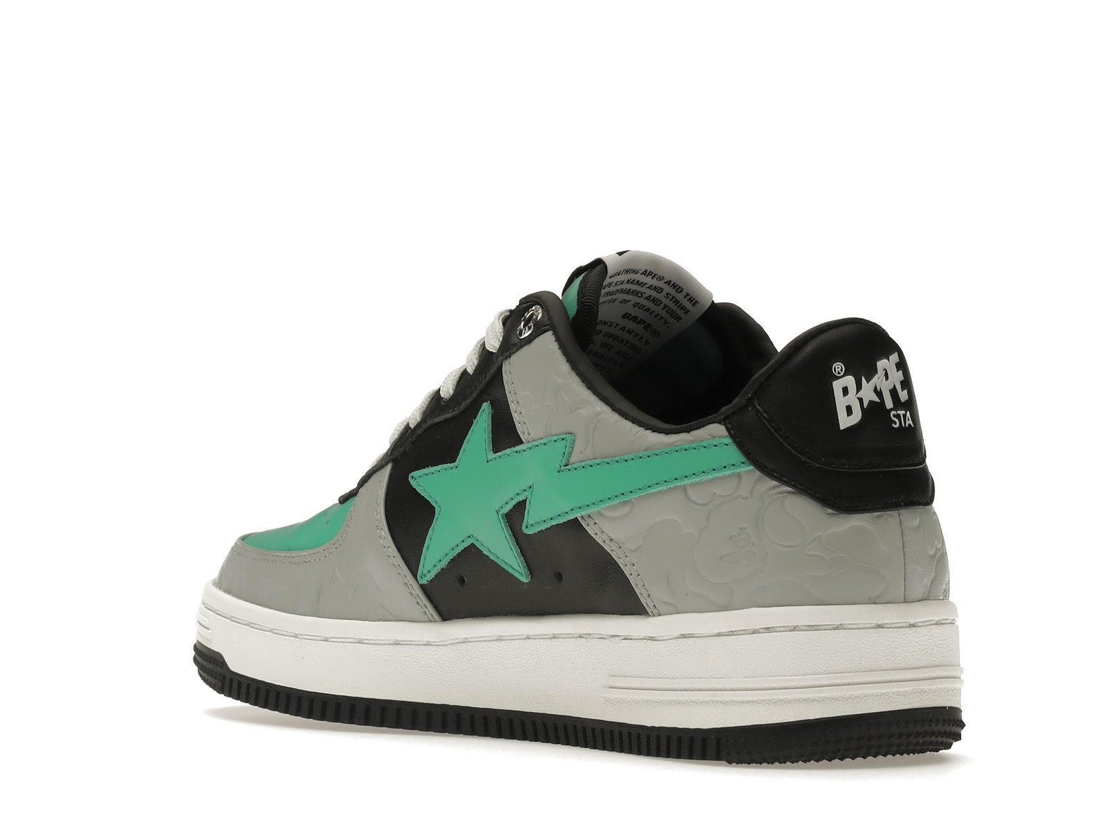 A BATHING APE BAPE STA LOW GREY GREEN (4)