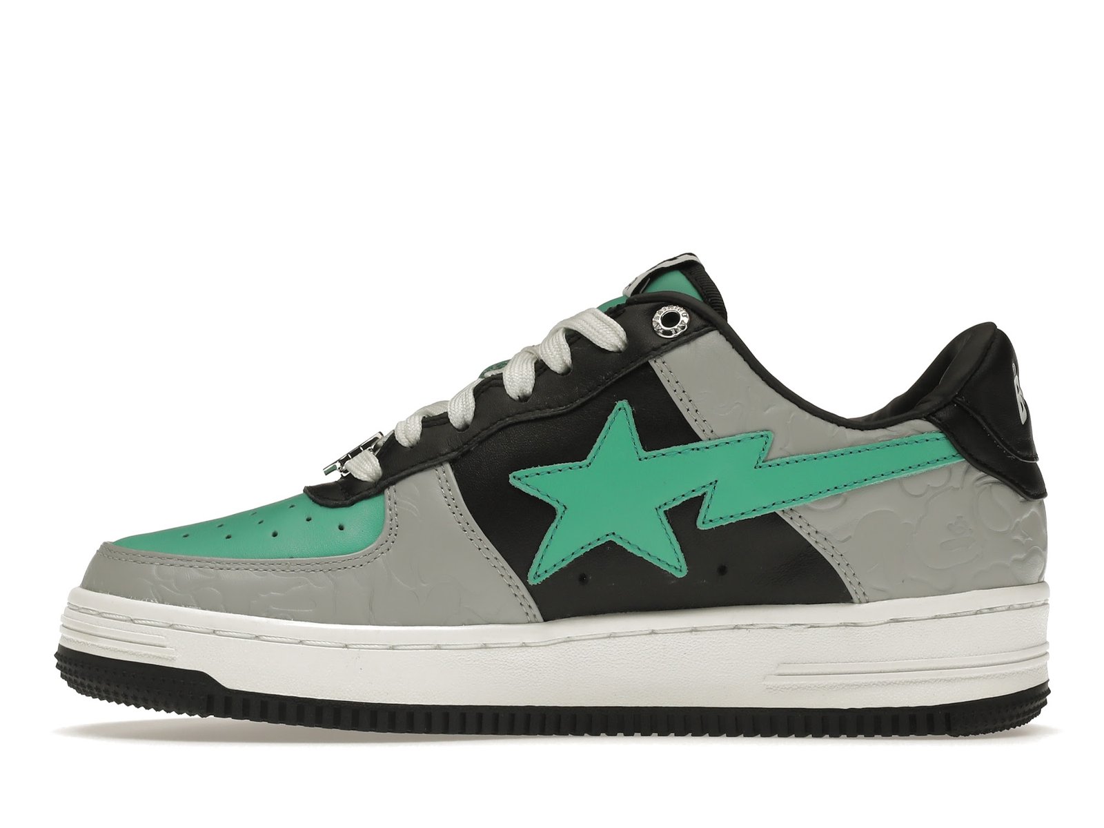 A BATHING APE BAPE STA LOW GREY GREEN (5)