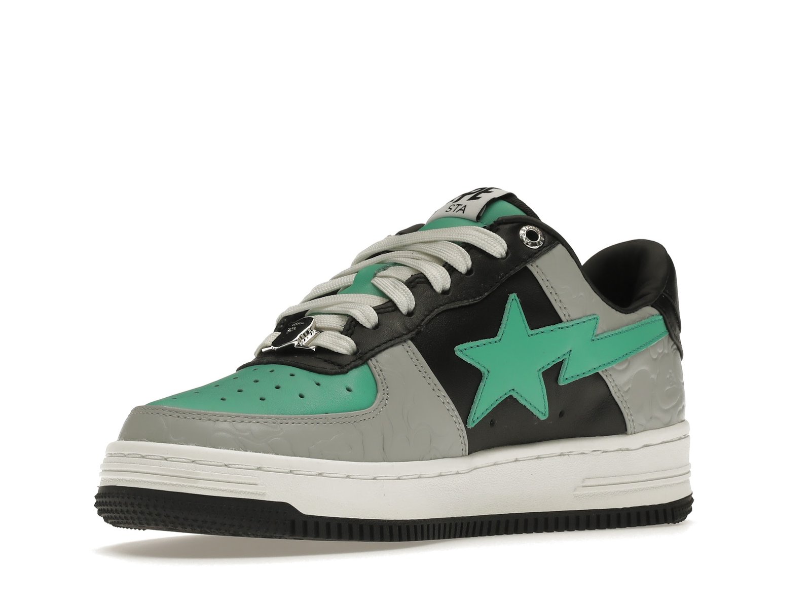A BATHING APE BAPE STA LOW GREY GREEN (6)