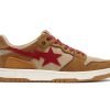 A BATHING APE SK8 STA WHEAT RED FIRST COPY