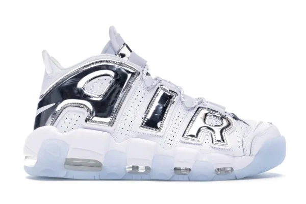 AIR MORE UPTEMPO CHROME WHITE FIRST COPY