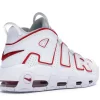 AIR MORE UPTEMPO WHITE VARSITY RED OUTLINE 2