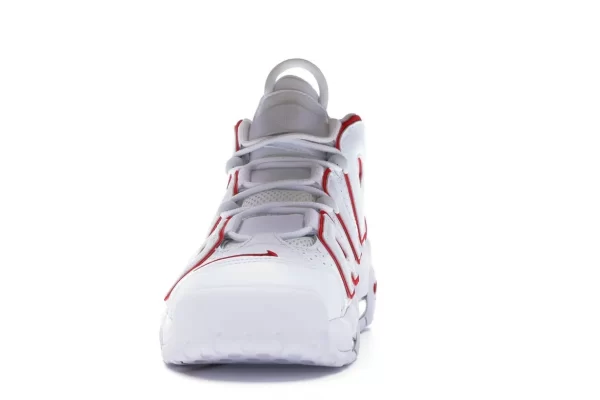 AIR MORE UPTEMPO WHITE VARSITY RED OUTLINE 7