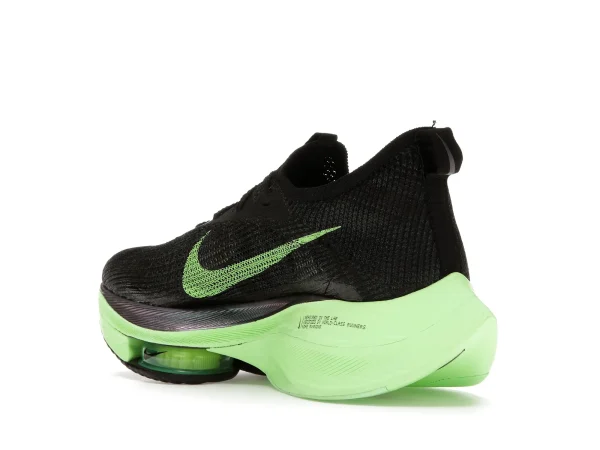 AIR ZOOM ALPHAFLY NEXT BLACK ELECTRIC GREEN 4