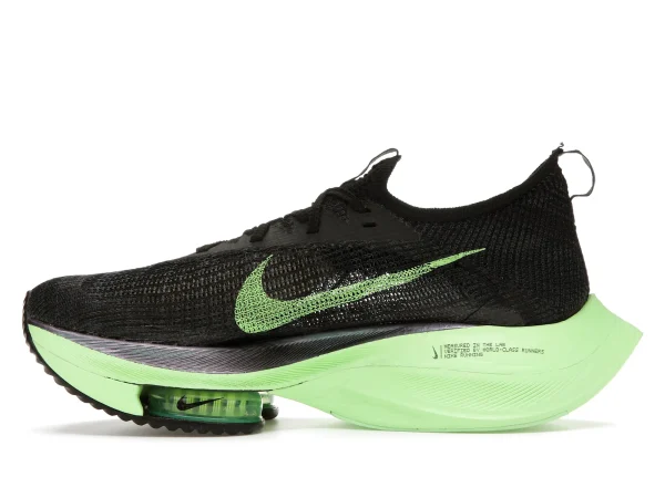 AIR ZOOM ALPHAFLY NEXT BLACK ELECTRIC GREEN 5