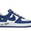 AIRFORCE 1 LOUIS VUITTON OFF-WHITE ROYAL WHITE first copy