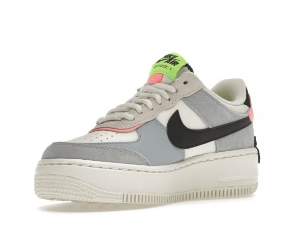 AIRFORCE 1 SHADOW BLACK LIGHT ARCTIC PINK CLAYSTONE RED 6 238