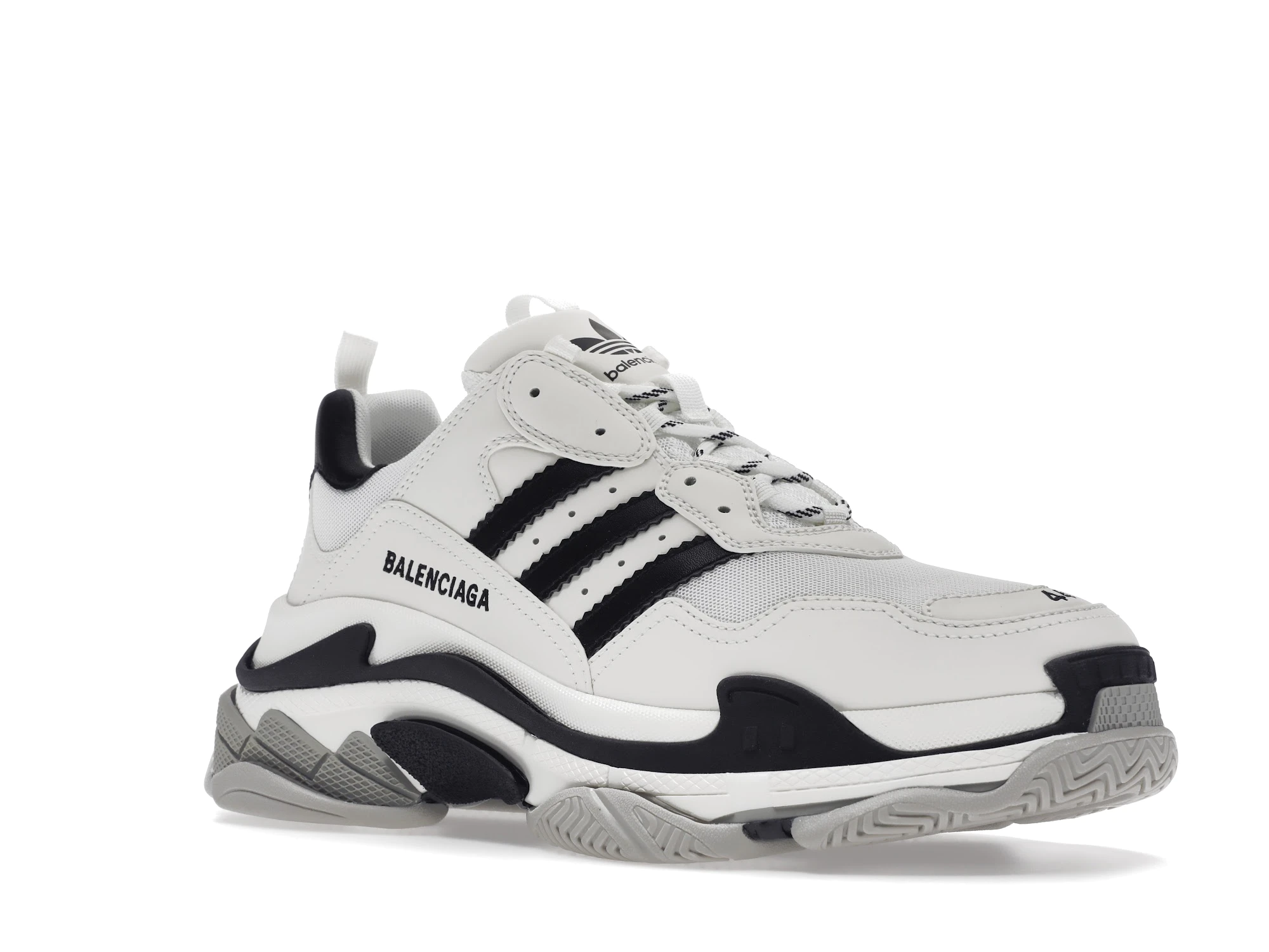 BALENCIAGA X ADIDAS TRIPLE S BLACK WHITE (1)