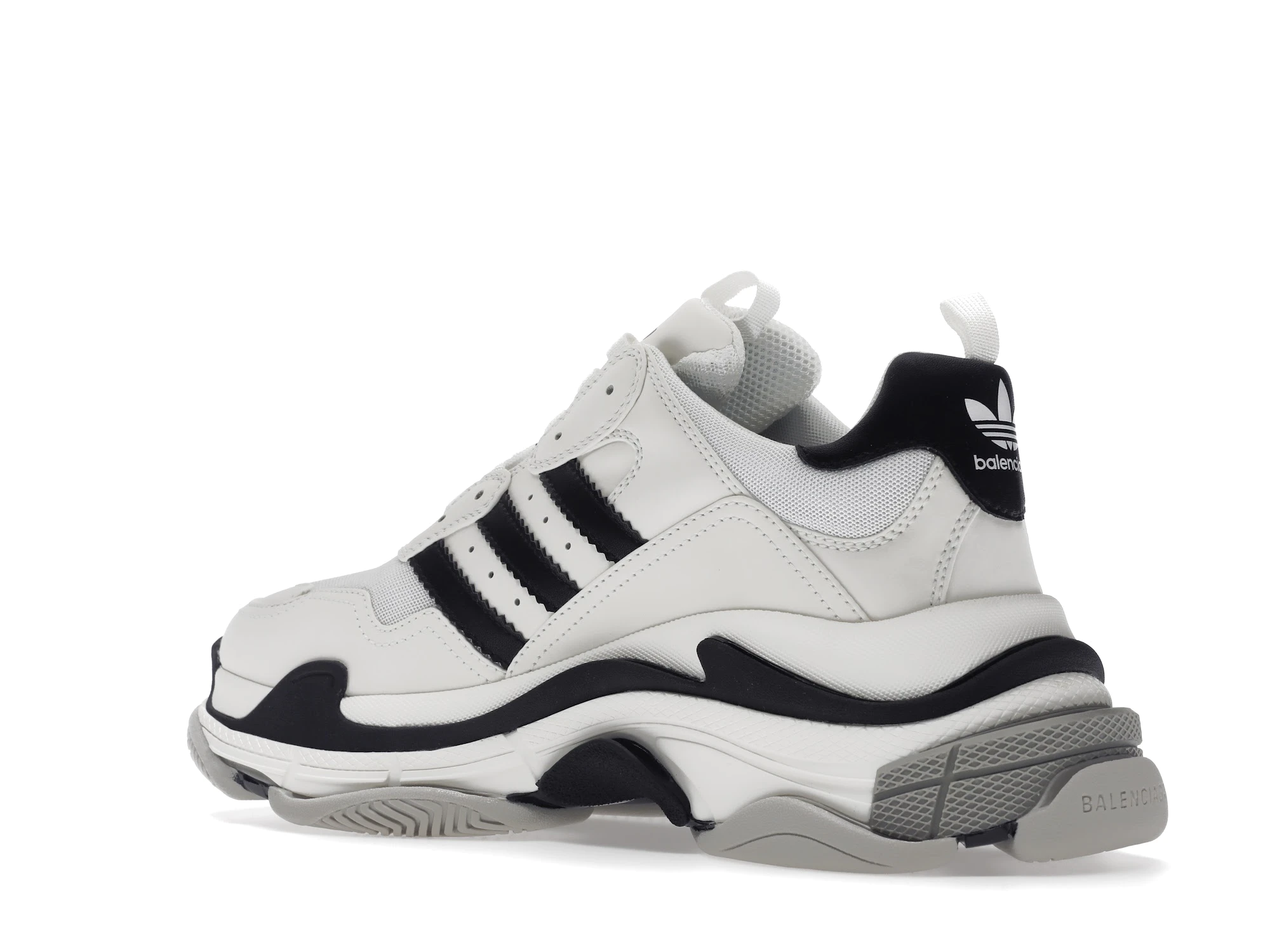 BALENCIAGA X ADIDAS TRIPLE S BLACK WHITE (4)