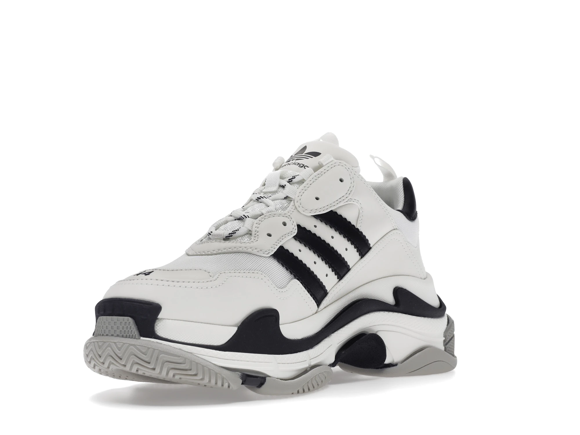BALENCIAGA X ADIDAS TRIPLE S BLACK WHITE (6)
