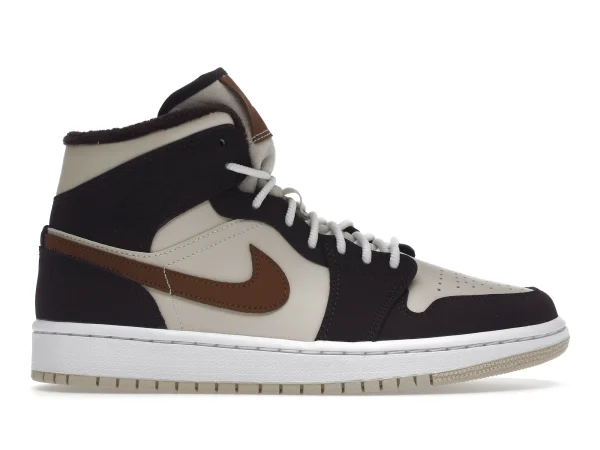 JORDAN 1 MID SE BROWN BASALT OATMEAL first copy