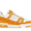 LV TRAINER YELLOW MONOGRAM DENIM WHITE FIRST COPY