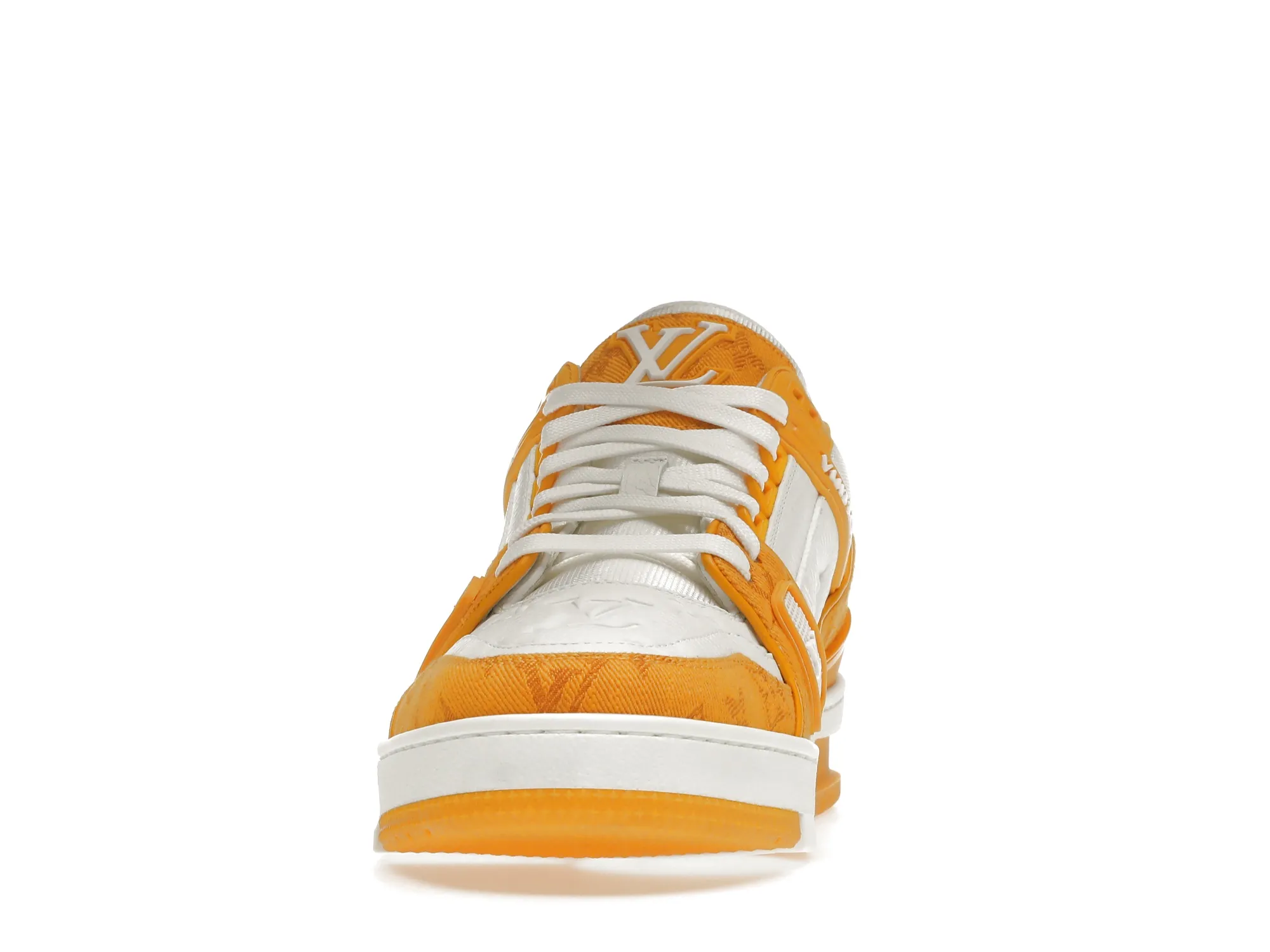 LV TRAINER YELLOW MONOGRAM DENIM WHITE (7)