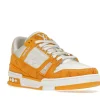 LV TRAINER YELLOW MONOGRAM DENIM WHITE