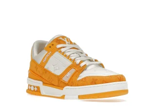 LV TRAINER YELLOW MONOGRAM DENIM WHITE