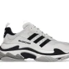 BALENCIAGA X ADIDAS TRIPLE S BLACK WHITE first copy