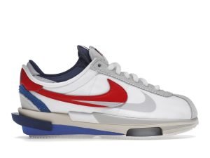ZOOM CORTEZ SP SACAI WHITE UNIVERSITY RED FIRST COPY