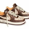 AIRFORCE 1 LOUIS VUITTON OFF-WHITE BROWN first copy