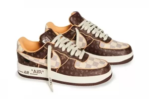 AIRFORCE 1 LOUIS VUITTON OFF-WHITE BROWN first copy