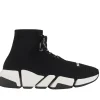 BALENCIAGA SPEED 2.0 LACE UP WHITE BLACK first copy