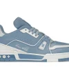 LOUIS VUITTON TRAINER LIGHT BLUE first copy