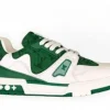 LOUIS VUITTON TRAINER SNEAKER GREEN FIRST COPY