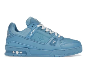 LOUIS VUITTON TRAINER BLUE EMBOSSED MONOGRAM FIRST COPY
